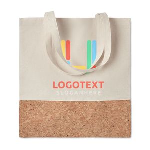 GiftRetail MO9517 - ILLA TOTE 140gr/m² cotton shopping bag Beige