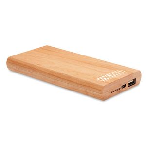 GiftRetail MO9663 - ARENAPOWER Power bank 4000 mAh Bamboo Wood