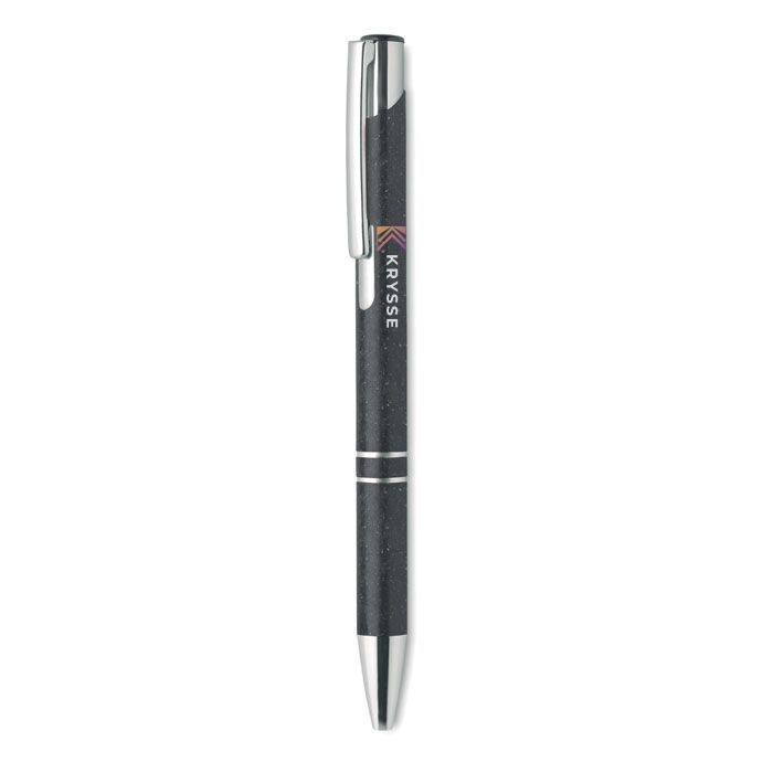 GiftRetail MO9762 - BERN PECAS Wheat Straw/ABS push type pen