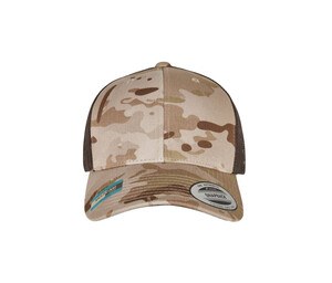 Flexfit 6606MC - Camouflage Trucker Style Cap Multicam Arid / Brown