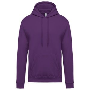 Kariban K476 - Men's hooded sweatshirt Purple