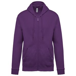 Kariban K479 - Zipped hooded sweatshirt Purple