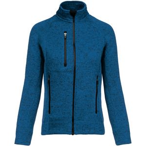 Kariban K9107 - Ladies’ full zip heather jacket Light Royal Blue Melange