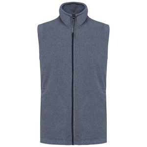 Kariban K913 - LUCA - ZIP THROUGH MICRO FLEECE GILET French Navy Heather