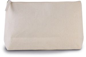 Kimood KI0727 - Cotton canvas toiletry bag Natural