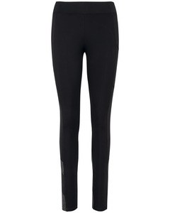 PROACT PA1016 - Padel ladies’ two-tone leggings Black/Dark Grey Heather