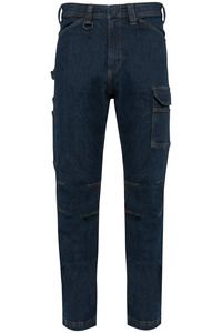 WK. Designed To Work WK705 - Men’s multipocket denim trousers Blue Rinse