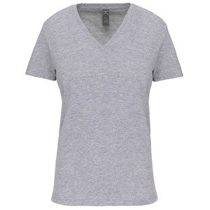 Kariban K3029IC - Ladies' BIO150IC V-neck t-shirt Oxford Grey