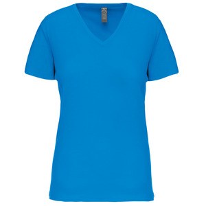 Kariban K3029IC - Ladies' BIO150IC V-neck t-shirt Tropical Blue