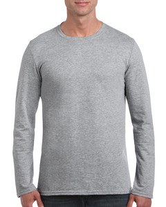 GILDAN GIL64400 - T-shirt SoftStyle LS for him Sport Grey