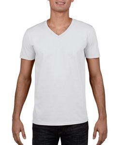 GILDAN GIL64V00 - T-shirt V-Neck SoftStyle SS for him White