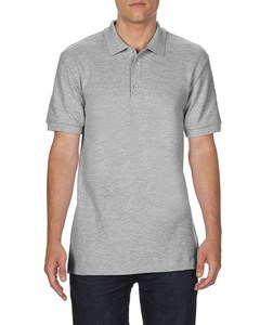 GILDAN GIL85800 - Polo Premium Cotton Double Pique SS for him Sport Grey