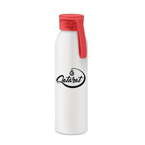 GiftRetail MO6469 - NAPIER Aluminium bottle 600ml White/Red