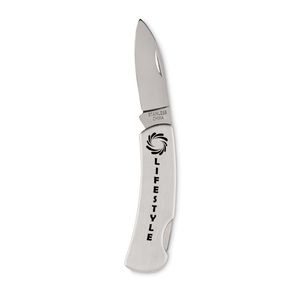 GiftRetail MO6734 - MONSON Foldable pocket knife matt silver