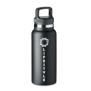 GiftRetail MO6773 - CLEO LARGE Double wall flask 970 ml Black