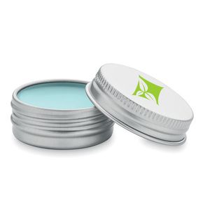 GiftRetail MO6809 - BALM Vegan lip balm in round tin heaven blue