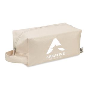 GiftRetail MO6853 - BIA Canvas cosmetic bag 220 gr/m² Beige