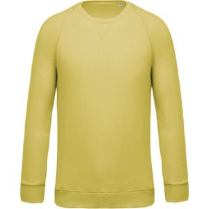 Kariban K480 - Men's organic round neck sweatshirt with raglan sleeves Lemon Yellow