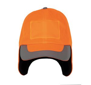 K-up KP214 - Winter cap with patch Fluorescent Orange