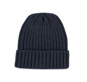 K-up KP953 - Double ribbed beanie with turn-up Navy