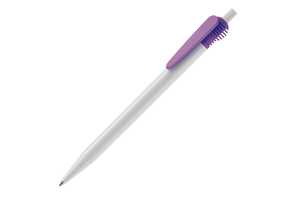 TopPoint LT87610 - Cosmo ball pen hardcolour round clippart White / Purple