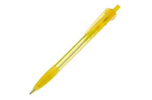 TopPoint LT87624 - Cosmo ball pen transparent rubber round clip transparent yellow
