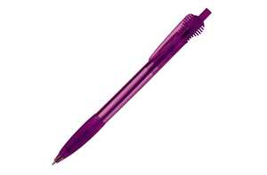 TopPoint LT87624 - Cosmo ball pen transparent rubber round clip Transparent Purple