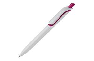 TopPoint LT87864 - Ball pen Click Shadow Made in Germany white / dark pink