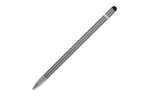 TopEarth LT91599 - Long-life aluminum pencil with eraser Dark gun metal