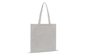 TopEarth LT95198 - Shopping bag recycled cotton 38x42cm Light Grey