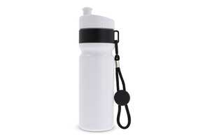 TopPoint LT98736 - Sports bottle with edge and cord 750ml White / Black