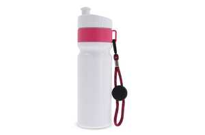 TopPoint LT98736 - Sports bottle with edge and cord 750ml White / Pink