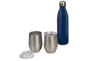 TopPoint LT98802 - Drinking set Swing with two cups Silver/Dark Blue