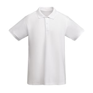 Roly PO6617 - PRINCE Short-sleeve polo shirt in OCS certified organic cotton White
