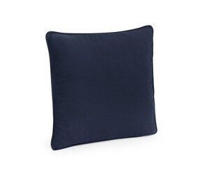 WESTFORD MILL WM355 - FAIRTRADE COTTON PIPED CUSHION COVER Natural/ French Navy
