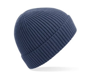 BEECHFIELD BF380 - Ribbed knitted hat Steel Blue