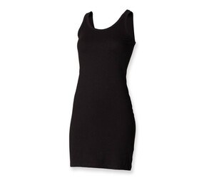 SF Women SK104 - WOMEN’S STRETCH VEST DRESS Black