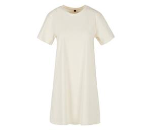 BUILD YOUR BRAND BY214 - LADIES TEE DRESS White Sand