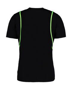 Gamegear KK991 - Regular Fit Cooltex® Contrast Tee Black/Fluorescent Lime