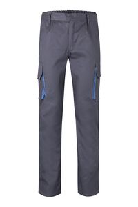 Velilla 103004 - TWO-TONE TROUSERS Grey / Sky Blue