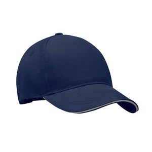 GiftRetail MO6875 - SINGA 5 panel baseball cap Blue/Grey