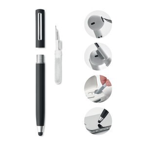 GiftRetail MO6936 - CLEANPEN Stylus pen TWS cleanning set Black