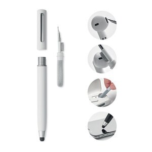 GiftRetail MO6936 - CLEANPEN Stylus pen TWS cleanning set White