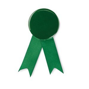 GiftRetail MO2180 - LAZO Ribbon style badge pin Green