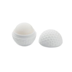 GiftRetail MO2215 - GOLF Lip balm in golf ball shape White