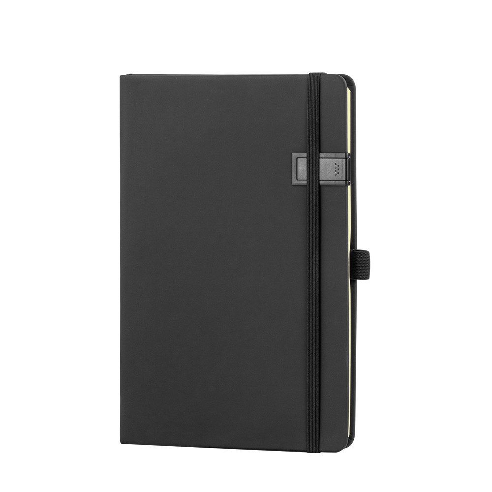 EgotierPro 38509 - A5 Notebook with PU Cover, USB 16GB STOCKER