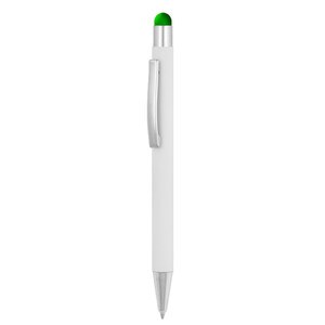 EgotierPro 39049 - Aluminum Pen with Rubber Finish & Laser-Compatible DATA Green