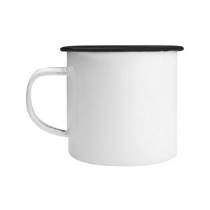 EgotierPro 39092 - Vintage Style Metal Mug, 350ml Capacity FIELD