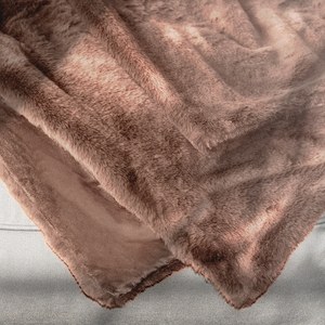 EgotierPro 39546 - High-Quality Polyester Blanket 120x160cm Smooth BERGEN VISON