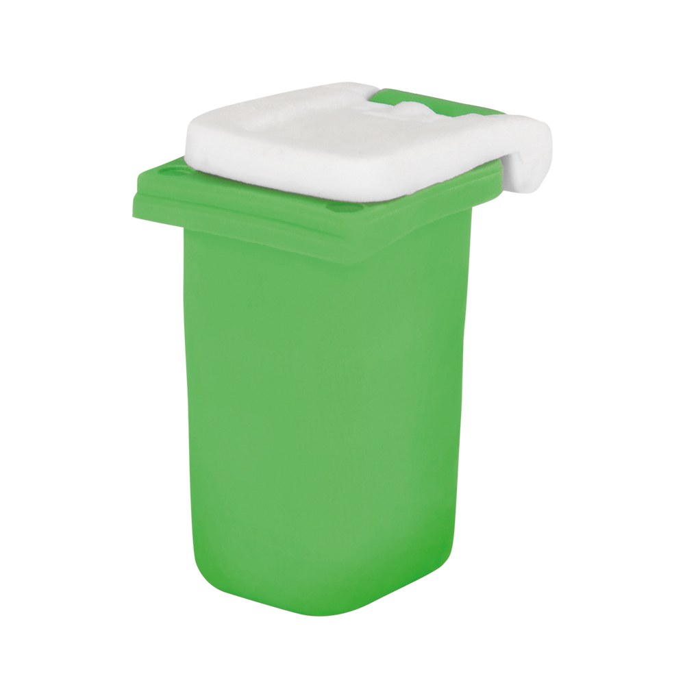 EgotierPro 50071 - Colorful Garbage Bin-Shaped Eraser CONTAINER